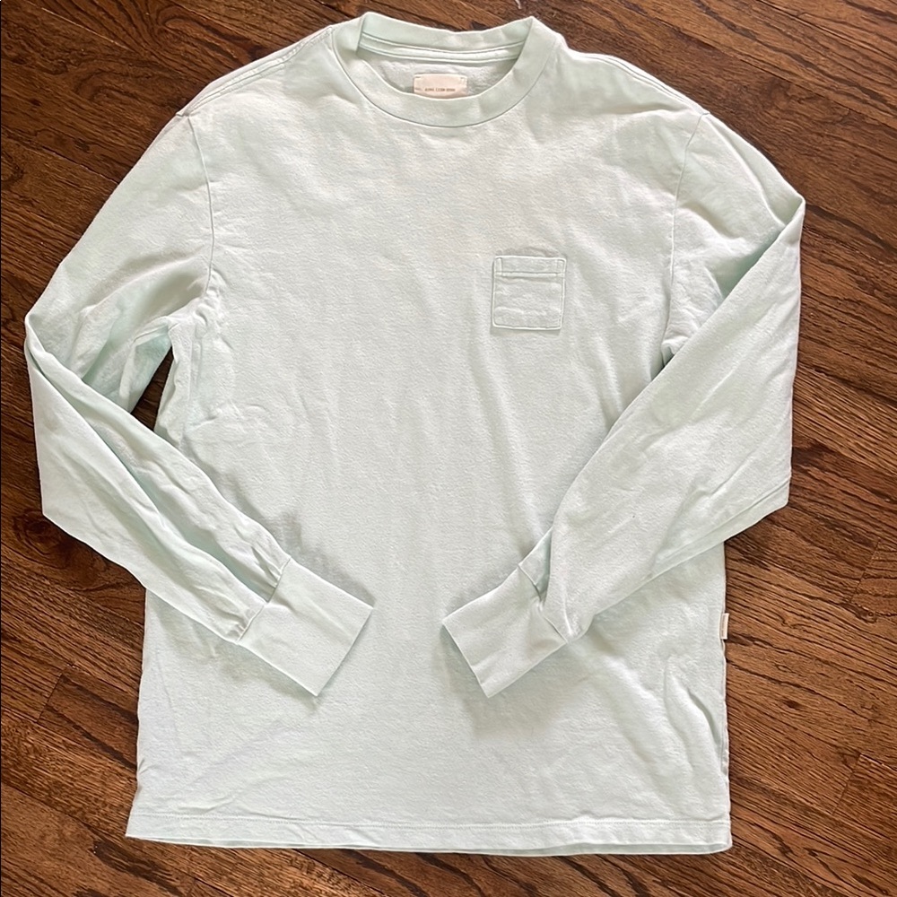Aime Leon Dore Seafoam Blue/Green Long Sleeve Men's Shirt